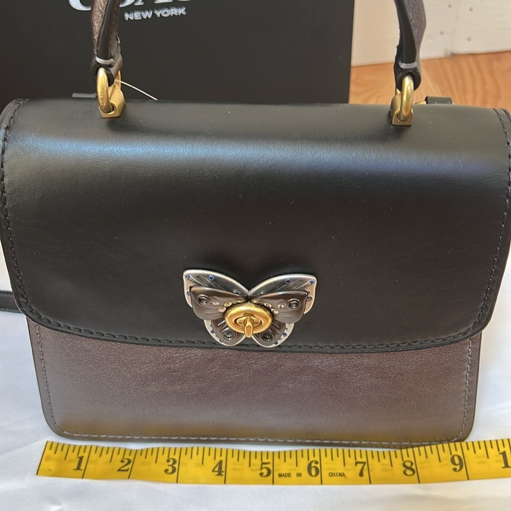 NWT! Coach top handle with butterfly turn lock crossbody. - Picture 10 of 12